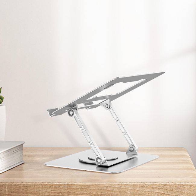 Suporte de Alumínio Giratório 360° para Notebook – Ergonomia