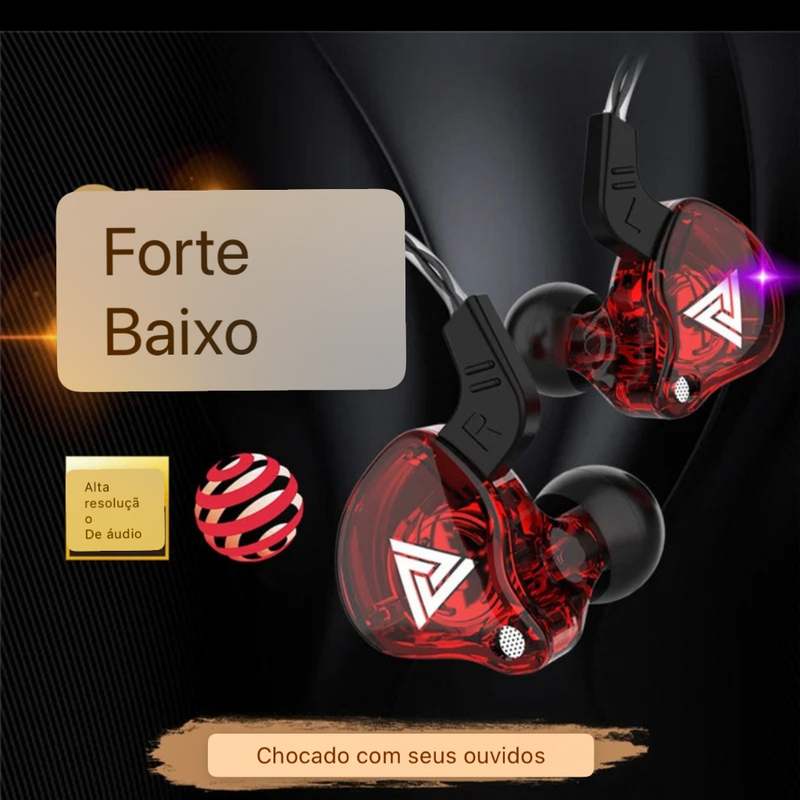Fone In-Ear com Cancelamento de Ruído e Microfone