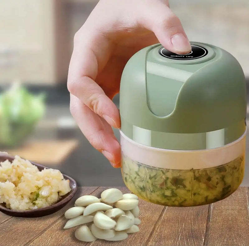 COMPREI 1 LEVE 2 Mini Processador Triturador Elétrico 3 Laminas Recarregável