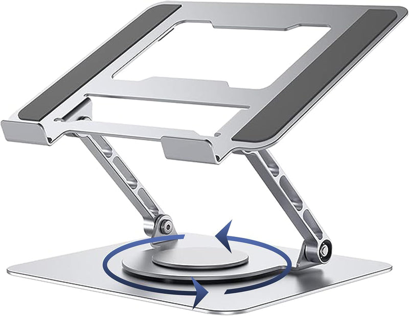 Suporte de Alumínio Giratório 360° para Notebook – Ergonomia