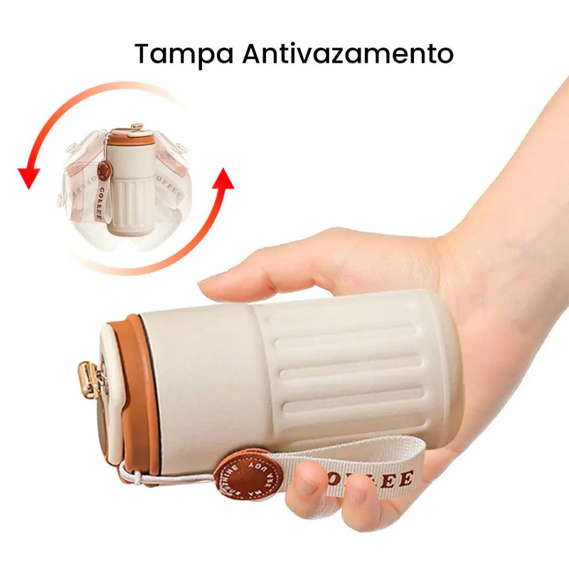Copo Térmico Inteligente com Display Digital – Mantém a Temperatura